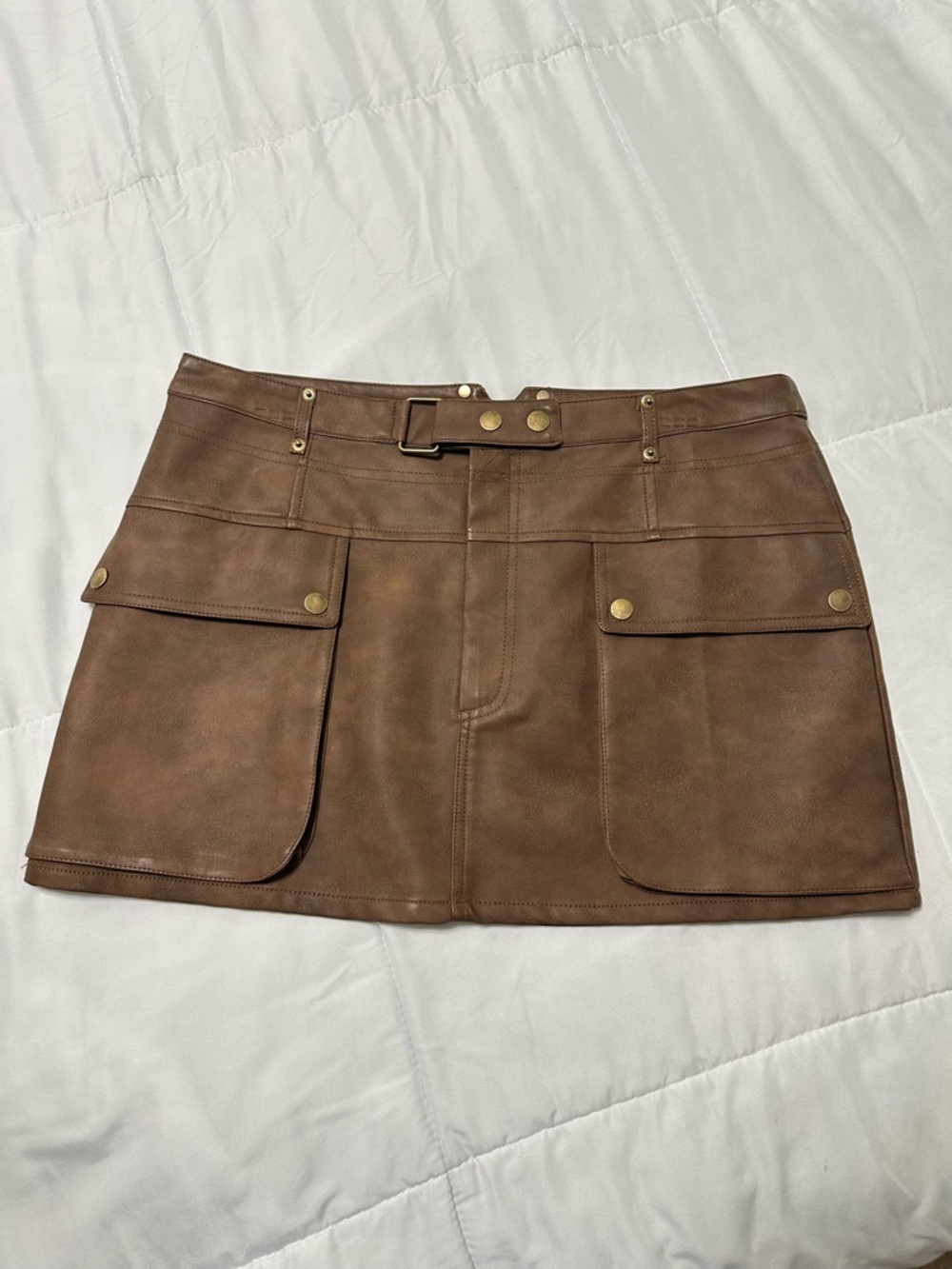 Altard State Faux Leather Mini Skirt Size L